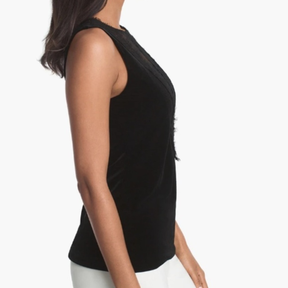 WHBM Velvet Shell Top - Picture 4 of 6